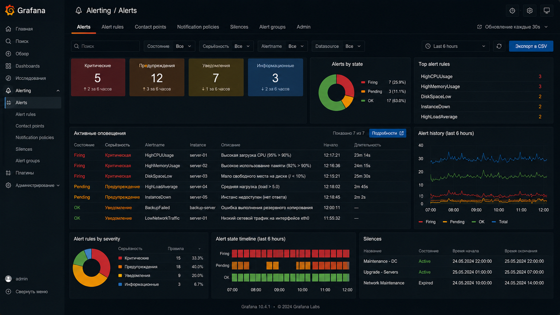 Grafana — Alerts (Alerts)